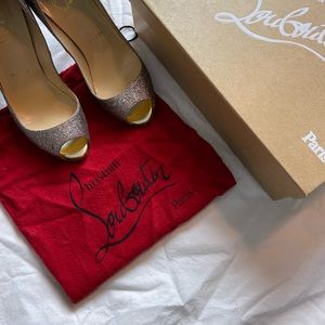 Christian Louboutin Lady Claude 120mm Multicolor Glitter